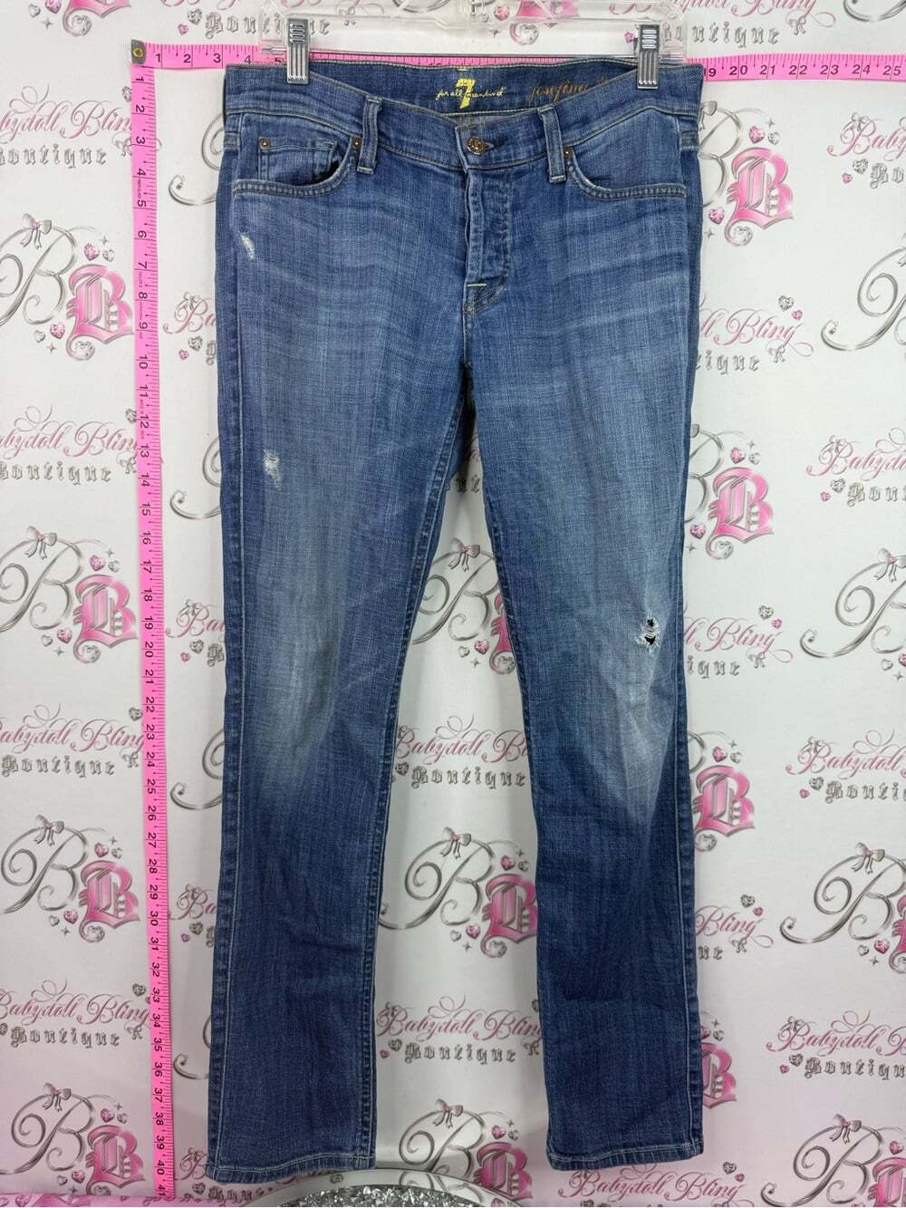 7 For All Mankind JOSEFINA Women’s Straight-Leg Jeans - Medium Blue Wash
